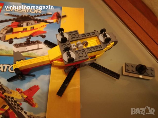 Конструктор Лего - модел LEGO Creator 3 в 1: 31029 - Товарен хеликоптер, снимка 5 - Конструктори - 37625232