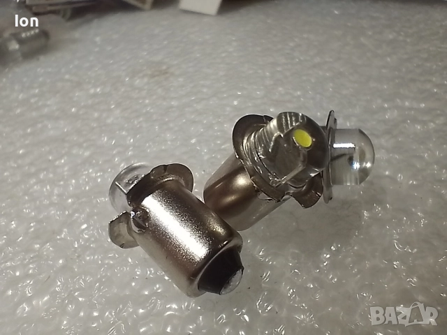 Светодиодни крушки 4.5V, 0.5W с топло бяла светлина и ъгъл на видимост 120 градуса 