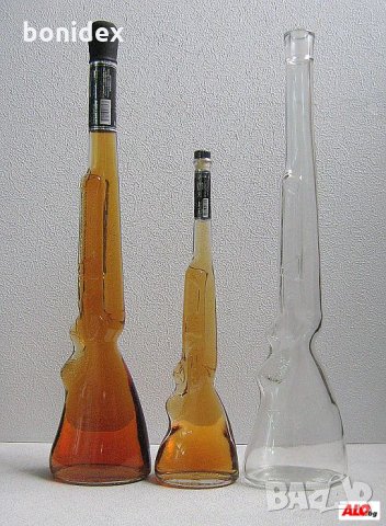  ПРАЗНИ Стъклени бутилки-  Череп,Пушка, Буре и други, снимка 10 - Домашни продукти - 9653807