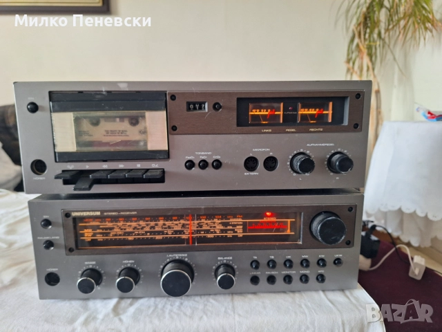 UNIVERSUM VT 23016M HI FI VINTAGE STEREO RECEIVAR. CT 2395 HIFI STEREO CASSETTE DECK VINTAGE..