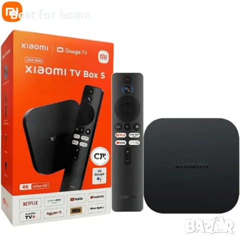 Xiaomi Mi TV Box S 4K (2- ра генерация), снимка 1 - Приемници и антени - 48544283