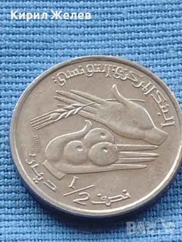 Две монети 1/2 динарий 1977г. Тунис - 1 цент 1966г. Африка 41174, снимка 3 - Нумизматика и бонистика - 42774772