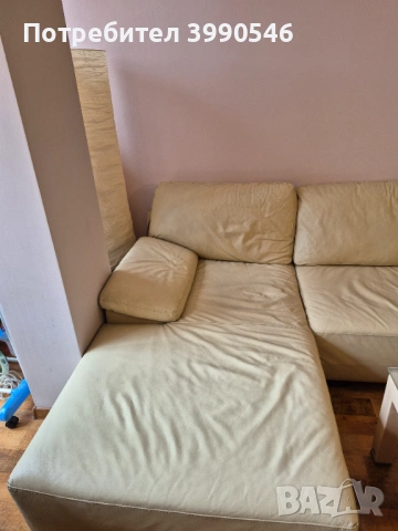 Стилен диван естествена кожа, снимка 2 - Дивани и мека мебел - 53913339