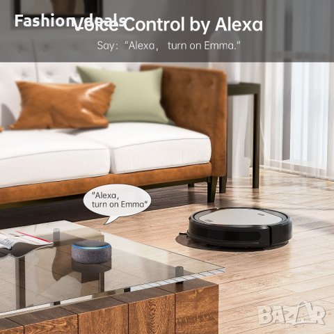 Нов мощен Робот прахосмукачка гласов контрол Alexa и Google Assistant, снимка 6 - Прахосмукачки - 34372446