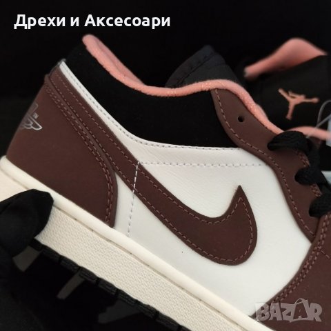 Nike Air Jordan 1 Low Mocha Chocolate Crimson Bliss Brown Размер 43 Номер Обувки Маратонки Нови , снимка 7 - Маратонки - 38451293