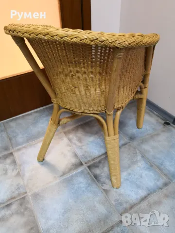 Кресло от ракита и бамбук , снимка 11 - Столове - 50417976