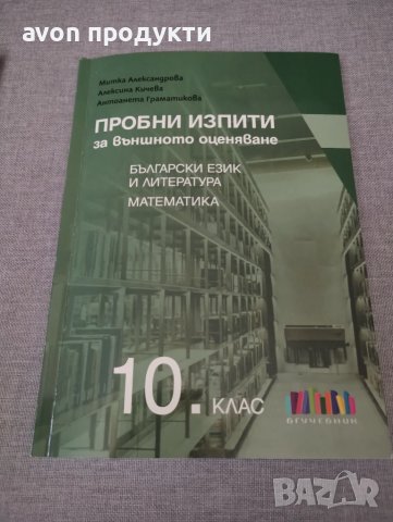 Пробни изпити за външното оценяване по БЕЛ и математика за 10. клас, снимка 2 - Учебници, учебни тетрадки - 50979307
