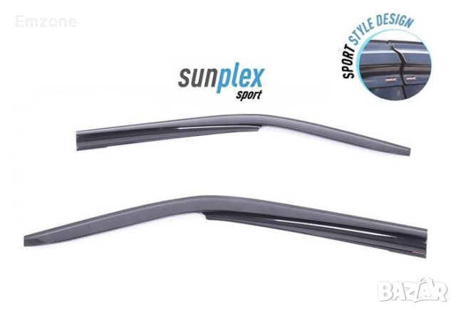 Ветробрани Черни Външни за Мерцедес Mercedes Vito Viano 2004 до 2020 Предни Комплект 2 броя, снимка 2 - Аксесоари и консумативи - 40574295