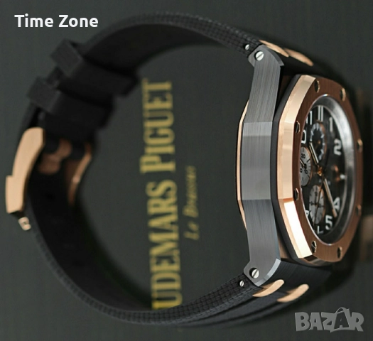 Audemars Piguet Royal Oak Offshore Chronograph 44mm Black Ceramic & Rose Gold Различни Варианти, снимка 6 - Мъжки - 52998281
