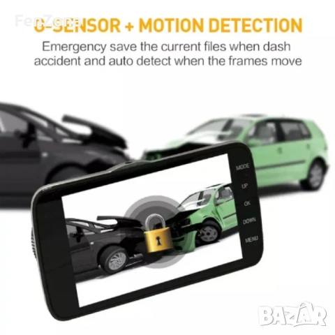 Видеорегистратор с камера за задно виждане WDR Full HD 1080, снимка 2 - Друга електроника - 54147200