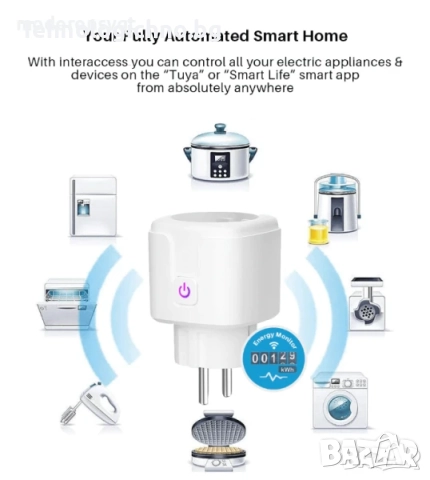 Wifi Смарт Контакт Tuya Smart Life Black Friday, снимка 4 - Друга електроника - 47530753