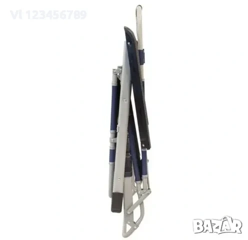 Сгъваем Усилен Шезлонг с подлакътник и възглавница , снимка 4 - Къмпинг мебели - 53878243