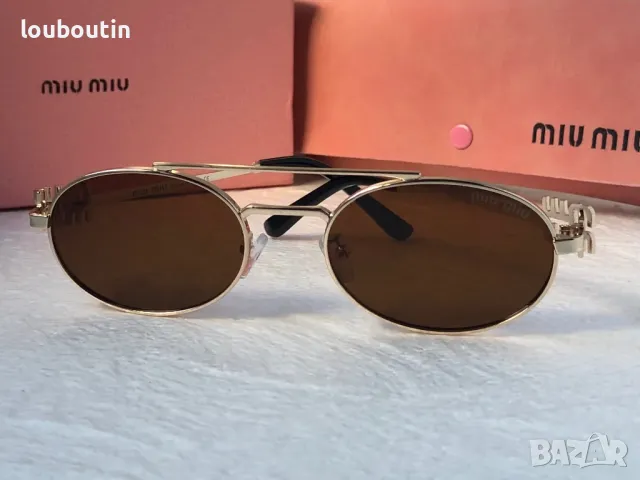 Miu 2024 дамски слънчеви очила елипса овални кръгли 4 цвята, снимка 10 - Слънчеви и диоптрични очила - 47930702