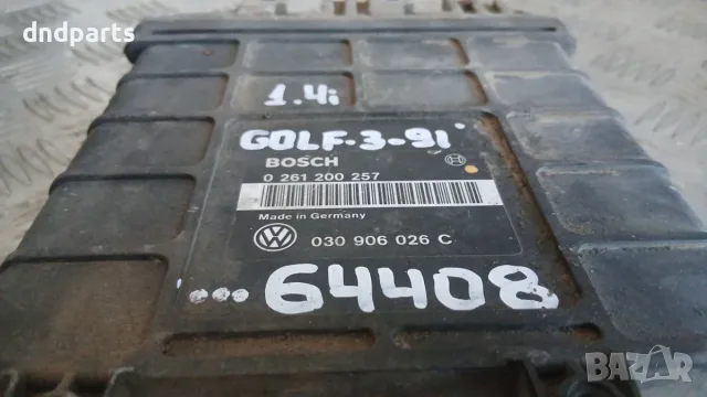 Компютър VW Golf 3 1.4i 1991 030906026C 0261200257 Volkswagen Golf III (1991-1997), снимка 2 - Части - 56155011