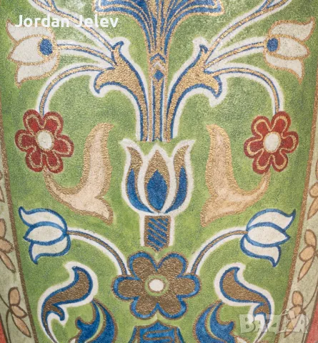 Рядка 100 годишна ваза от Franz Anton Mehlem- Royal Bonn., снимка 7 - Вази - 50295157