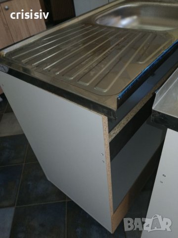 Кухненски шкаф с мивка бордова 120/50, снимка 3 - Кухни - 36601234