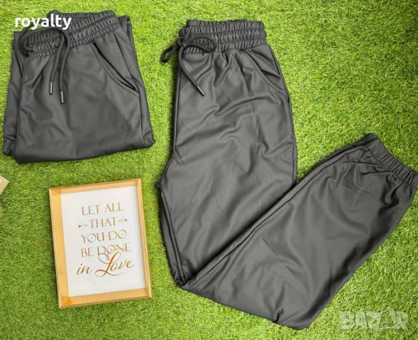 Дамски кожени панталони с матов ефект , снимка 4 - Спортни екипи - 49756062