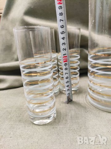 Продавам тънкостенни чаши и кана за вода ,вино , снимка 3 - Чаши - 37015526