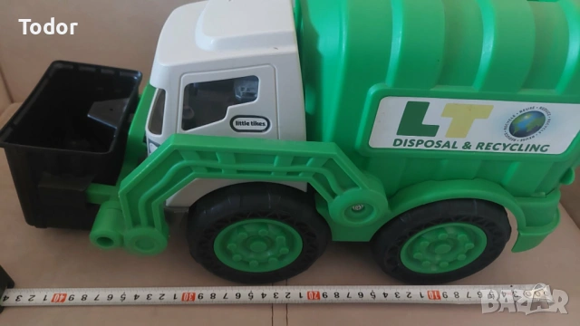 Голям зелен боклукчийски камион, снимка 6 - Коли, камиони, мотори, писти - 53937605