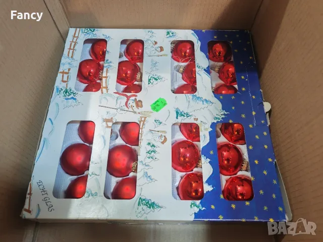 Стари стъклени коледни играчки, снимка 3 - Антикварни и старинни предмети - 48264138