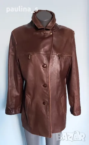 Два броя / Vintage / Винтидж дълго яке / манто от естествена кожа , снимка 6 - Якета - 48508511