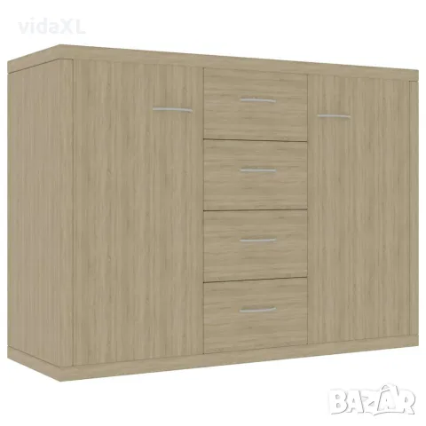 vidaXL Бюфет, дъб сонома, 88x30x65 см, инженерно дърво