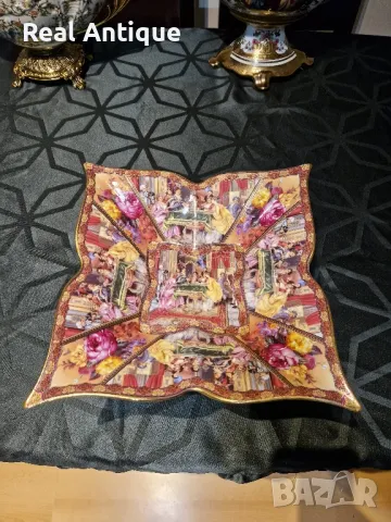 Страхотна голяма антикварна порцеланова фруктиера , снимка 8 - Антикварни и старинни предмети - 49426245