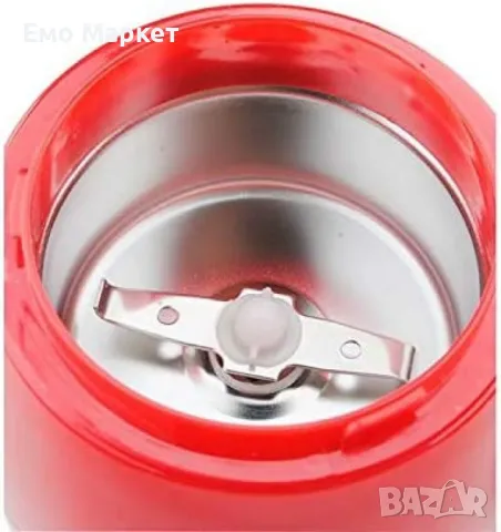 Кафемелачка Voltz, 200W, 50 гр., Сребрист/черен и Червен, снимка 8 - Кафемашини - 49393536