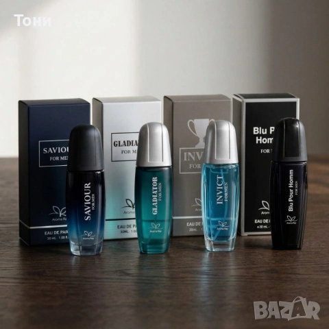 Комплект мъжки парфюми 4x30 мл – 4 аромата за всеки стил и повод