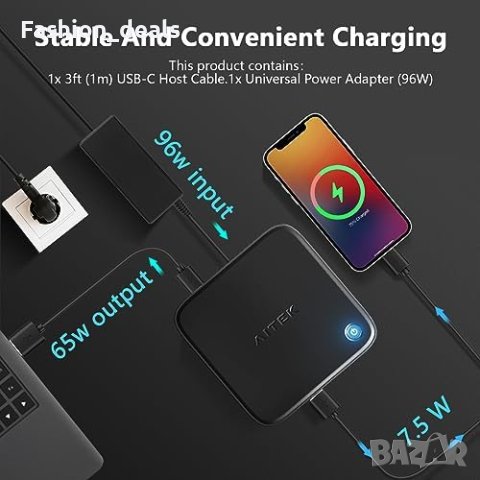 Нова 12 в 1 USB C докинг станция два монитора Windows MST Dock с 8K HDMI 2.1  Хъб, снимка 2 - Друга електроника - 42308778