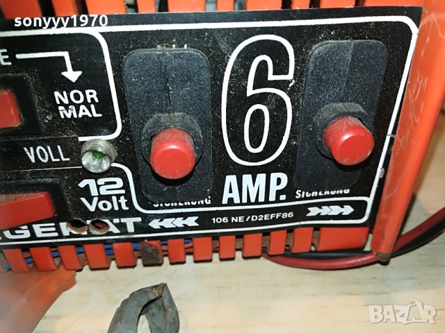 ABSАAR=charger 12/6v made in west germany-6 ампера, снимка 8 - Аксесоари и консумативи - 29946935