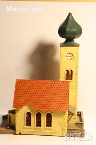 FALLER? KIBRI? H0 1/87 СГРАДА ЦЪРКВА ВАГОН ВЛАК ЖП, снимка 3 - Колекции - 52963871