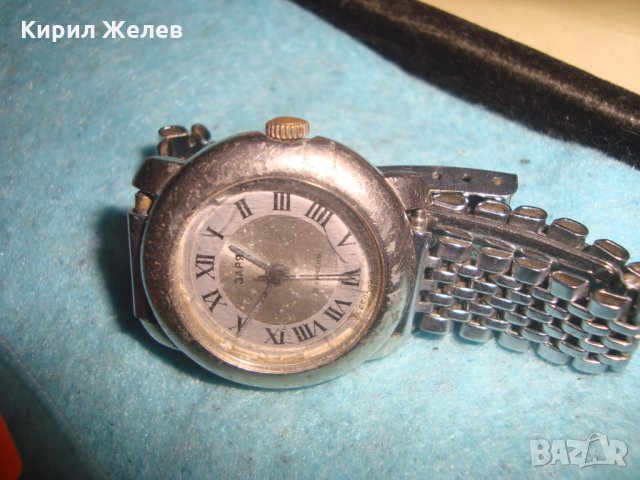 ЗАРЯ 21 КАМЕНЬ СДЕЛАНО в РОССИИ ВИНТИДЖ РУСКИ МЕХАНИЧЕН ПОСРЕБРЕН ЧАСОВНИК със ЗДРАВА ВЕРИЖКА 21017, снимка 4 - Дамски - 35162682
