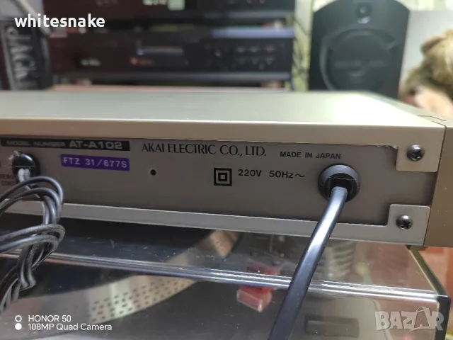 Akai AT-A102 Quartz Sintesizer Tuner , снимка 7 - Ресийвъри, усилватели, смесителни пултове - 48481015