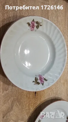 Порцеланови чинии Горски слез на Разград , снимка 6 - Чинии - 48991232