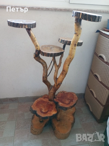 Естествен цветарник от дърво , снимка 4 - Стайни растения - 52766303