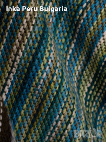 Автентичнo еквадорско унисекс пончо, 100% вълна, зелено, снимка 5 - Пуловери - 35540883