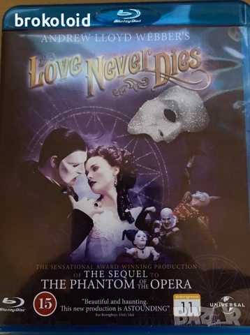 Phantom of the Opera, Love Never Dies фантомът на операта Любовта никога не умира Блу Рей Blu ray, снимка 2 - Blu-Ray филми - 52969270