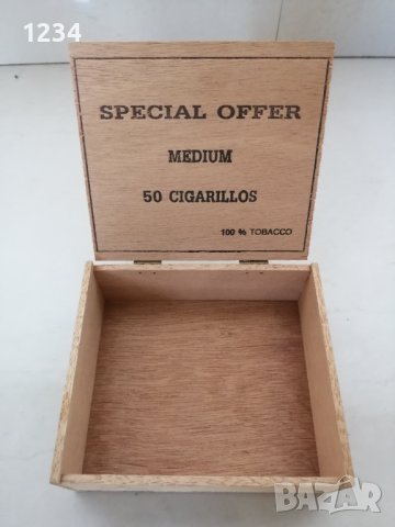 Дървена кутия за цигари 12 х 10.5 h 4, снимка 2 - Други стоки за дома - 37228412