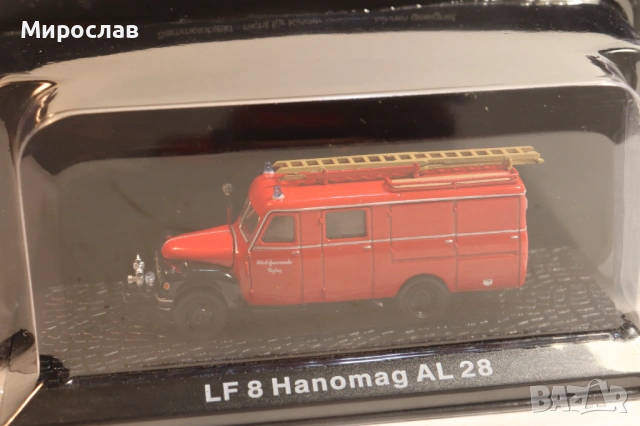 1/72 HANOMAG КАМИОН ПОЖАРНА МОДЕЛ КОЛИЧКА, снимка 2 - Колекции - 54303045
