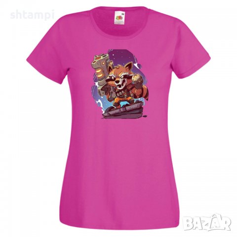 Дамска тениска Marvel Rocket Racoon 2 Игра,Изненада,Подарък,Геймър,, снимка 9 - Тениски - 36748127
