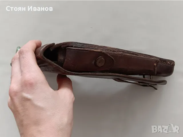 Кобур Люгер P08 Царски офицерски прекрасно запазен, снимка 5 - Оборудване и аксесоари за оръжия - 48570914
