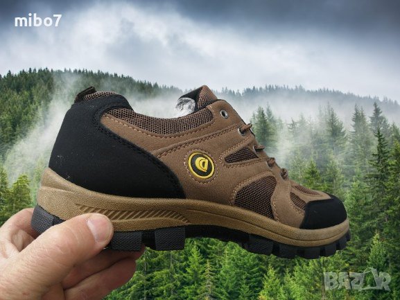 Мъжки маратонки с гумено директно излято ходило в кафяво, мод.01- CAIDAI, снимка 4 - Спортни обувки - 44279184