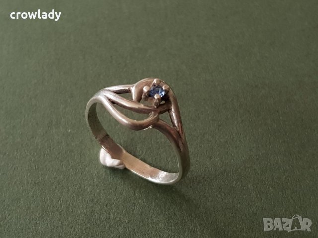 Красив Сребърен пръстен с аметист, снимка 4 - Пръстени - 42311392