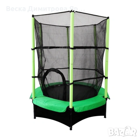 Мини батут с мрежа за безопасност – Компактен и забавен избор за деца, снимка 12 - Други стоки за дома - 53057290