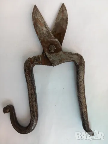 старинна кована ножица , снимка 3 - Антикварни и старинни предмети - 47361780