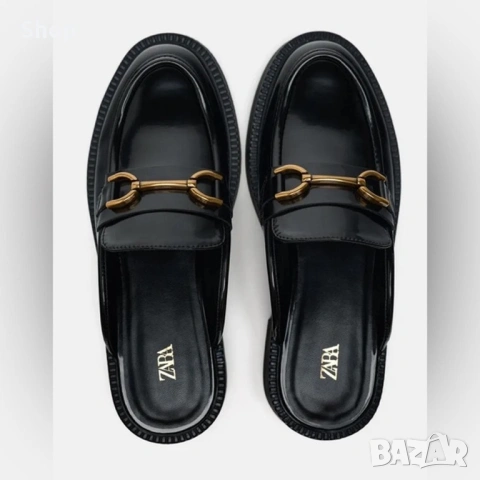Мокасини с метален детайл на Zara, снимка 5 - Дамски елегантни обувки - 53905191