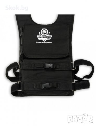 Тренировъчна жилетка с тежести DBX Bushido - 40 kg (14 х 2,85 kg), снимка 5 - Фитнес уреди - 37977045