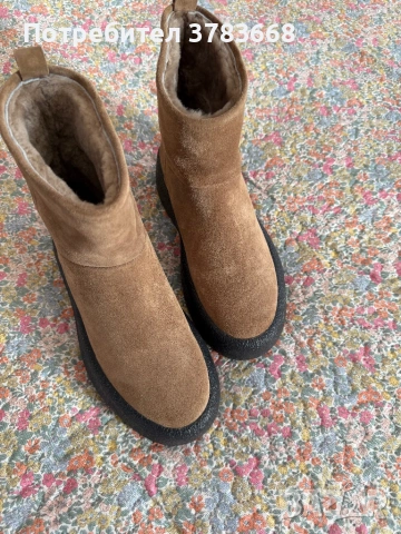 Боти THE ROW – нови, естествена кожа и вълна, снимка 3 - Дамски боти - 54332705