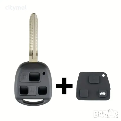 Кутийка за ключ с 3 бутона за Toyota TO-109 All Cars, заготовка/острие за ключ TOY43